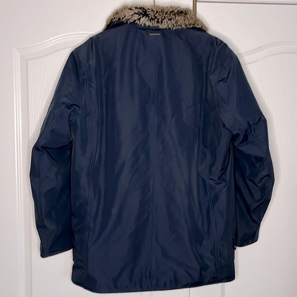 MARC JACOBS Navy Blue Faux Fur lined jacket - Picture 2 of 9